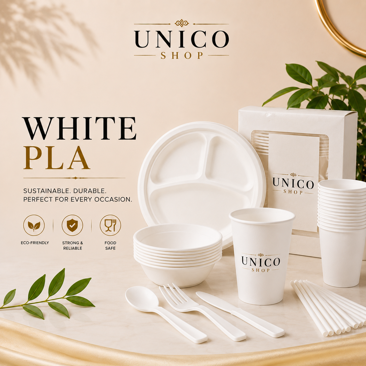 Topo Notch White Pla