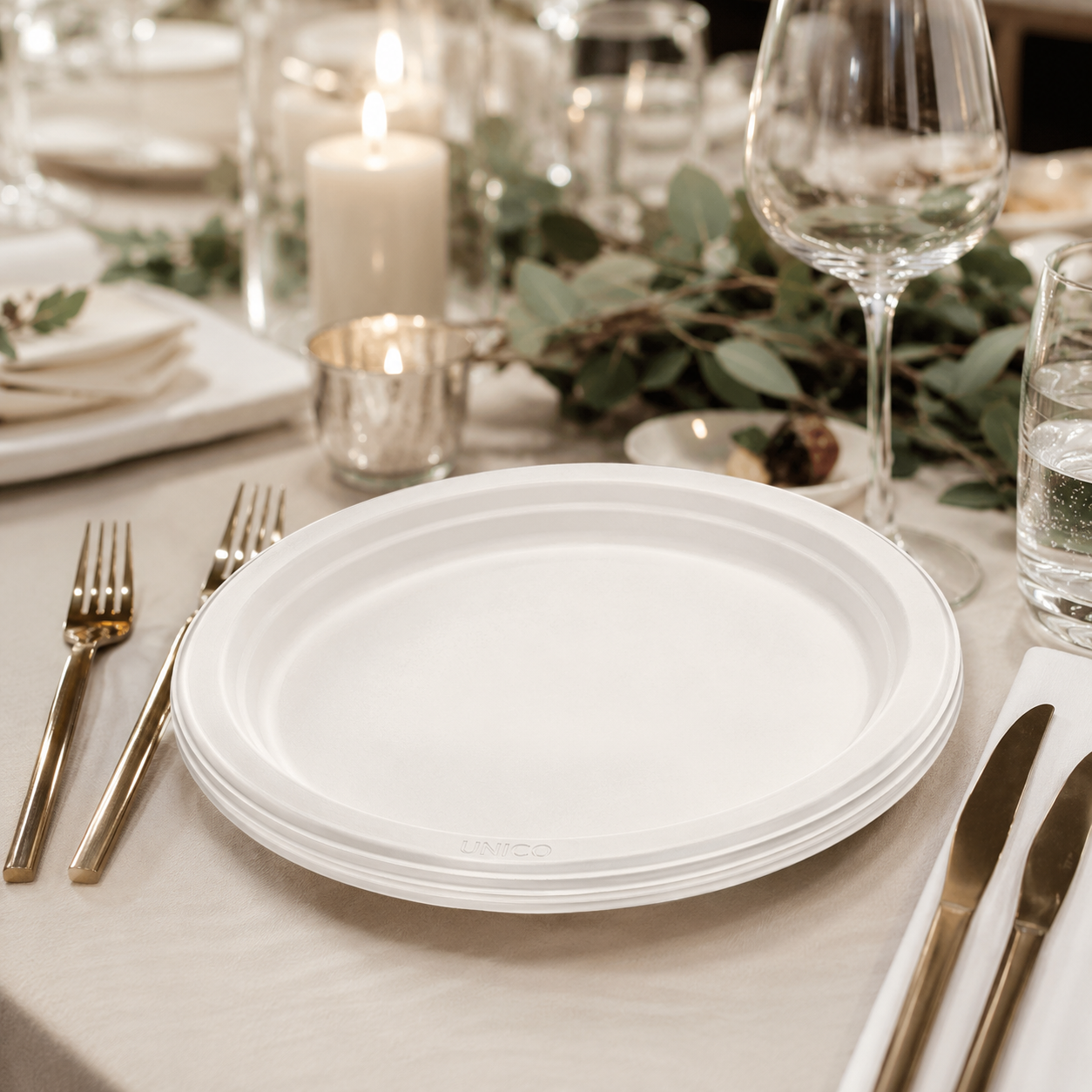Premium White Disposable Plates (# 11)