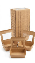 Eco-Friendly Kraft Paper Food Boxes with Clear Window | Premium Takeaway Packaging